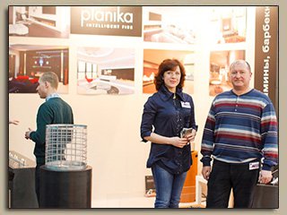 Выставка Interior Mebel, официальный представитель компании Planika - салон «Биокамины, камины, барбекю», презентация каминов Planika. 