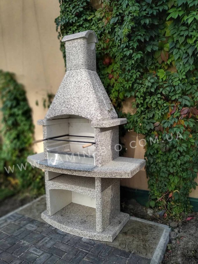 Сборной камин барбекю, камин  Elmas Премьер с бетонным дымоходом цена, стоимость