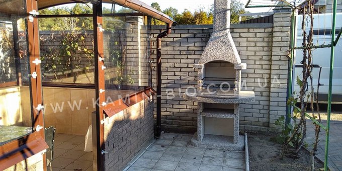 камин барбекю «Классик» с бетонным дымоходом, камины на сайте, продажа каминов