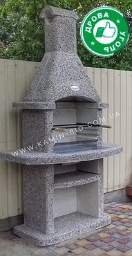 Разборной камин барбекю «Классик» бетонный дымоход